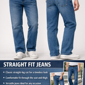 STRAIGHT FIT JEANS